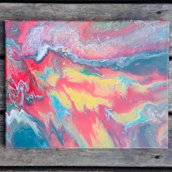 Original Acrylic Abstract Decor Art - Picture 1 of 1